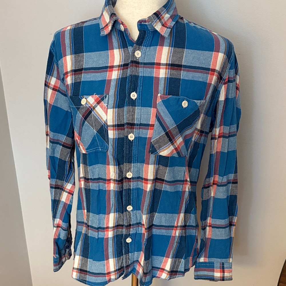 JNCO Button Down Plaid Shirt Size Medium - Picture 2 of 8